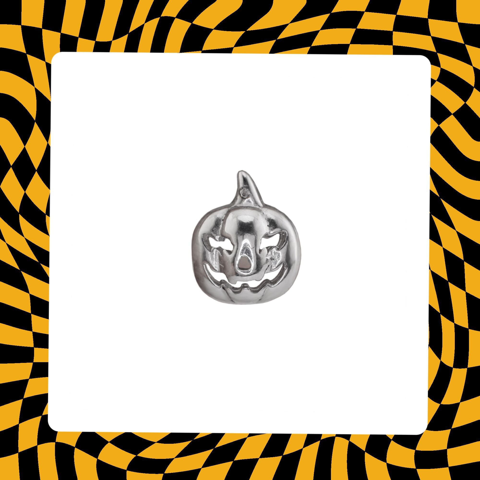 Hallowmas - Pumpkin Titanium Ear Studs - Hallowmas - Pumpkin Titanium Ear Studs - Default Title by CRUXJEWELRY