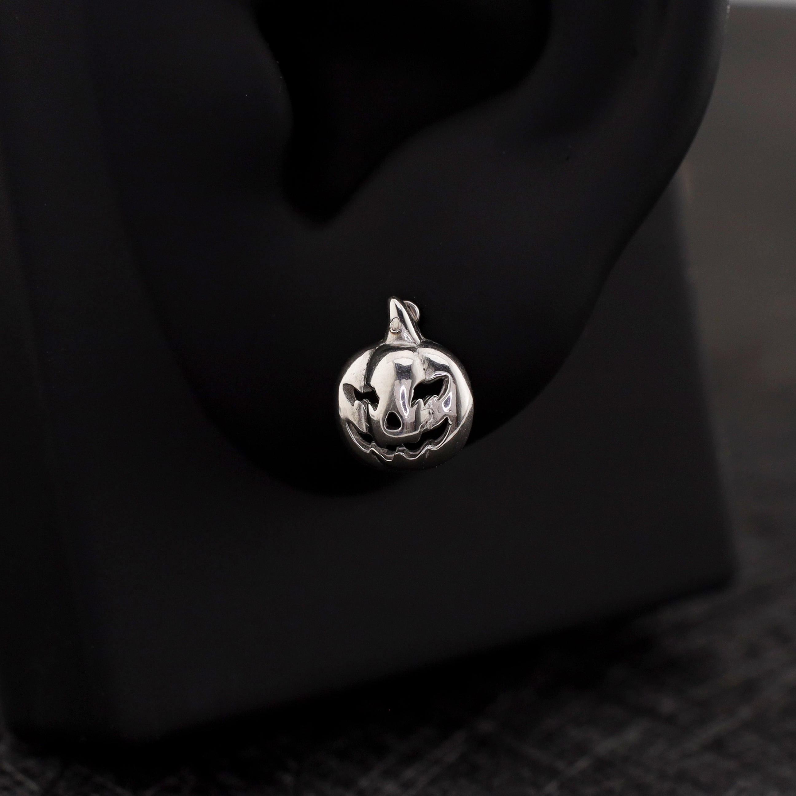 Hallowmas - Pumpkin Titanium Ear Studs - Hallowmas - Pumpkin Titanium Ear Studs - Default Title by CRUXJEWELRY