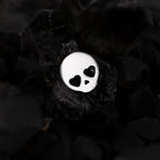 Hallowmas - Sweetheart Skeleton Titanium Ear Studs - Hallowmas - Sweetheart Skeleton Titanium Ear Studs - Pink / 6mm by CRUXJEWELRY