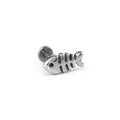 3D Fishbone Internally Threaded Titanium Ear Studs - product overview