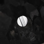 Screw Top Internally Threaded Titanium Lip Ring - Screw Top Internally Threaded Titanium Lip Ring - Cross / 6mm by CRUXJEWELRY