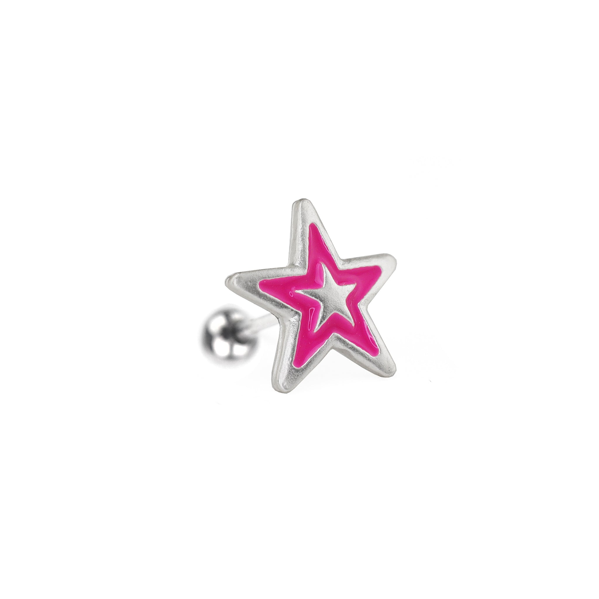 Barbiecore Y2K Star Studs - Barbiecore Y2K Star Studs - Single / 0.8mm/20G by CRUXJEWELRY