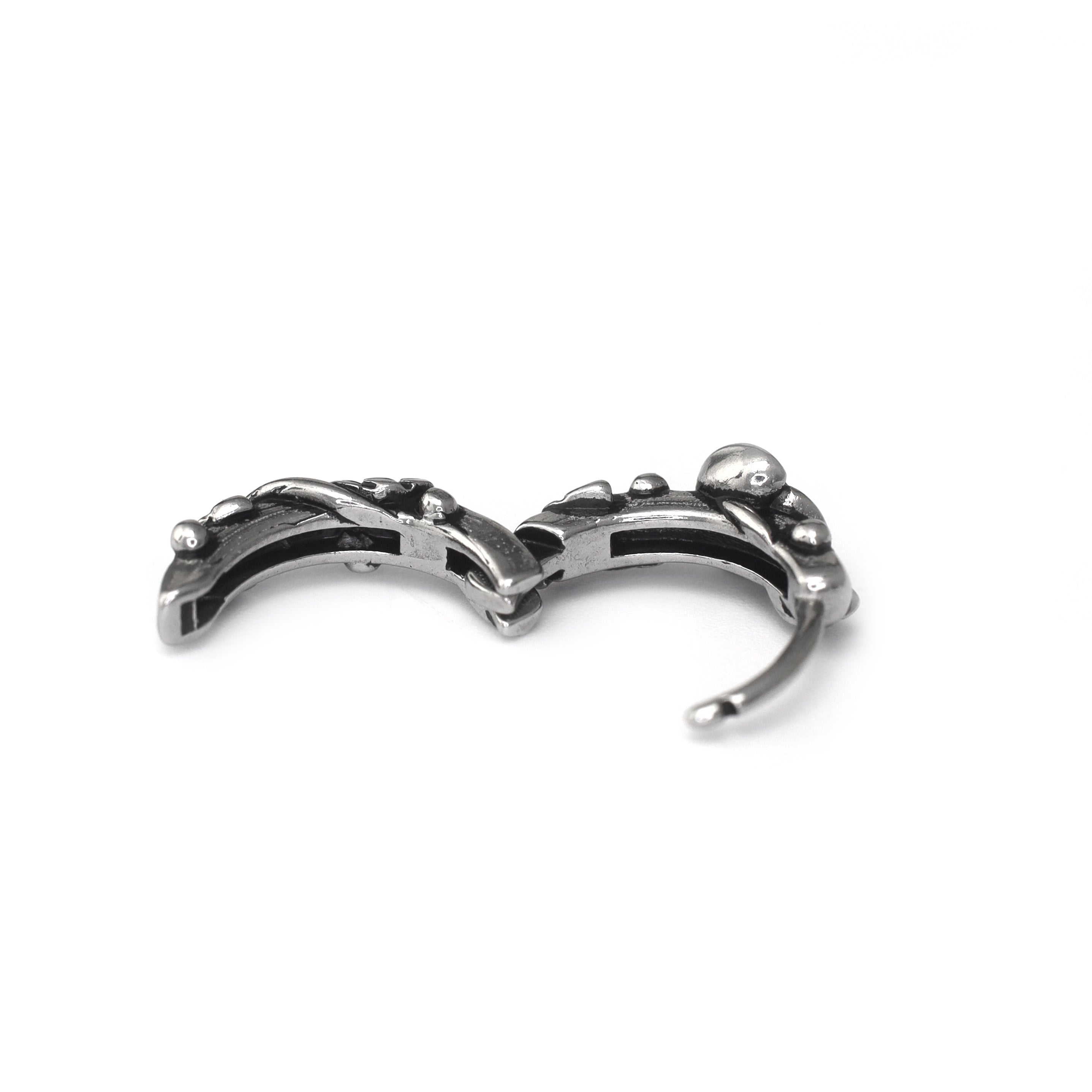 3D Rose Stainless Steel Earrings - 3D Rose Stainless Steel Earrings - Single by CRUXJEWELRY