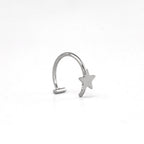 Star Stainless Steel Lip Clip - Star Stainless Steel Lip Clip - 8mm by CRUXJEWELRY