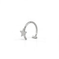 Star Stainless Steel Lip Clip - Star Stainless Steel Lip Clip - 8mm by CRUXJEWELRY
