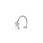 Star Stainless Steel Lip Clip - Star Stainless Steel Lip Clip - 8mm by CRUXJEWELRY