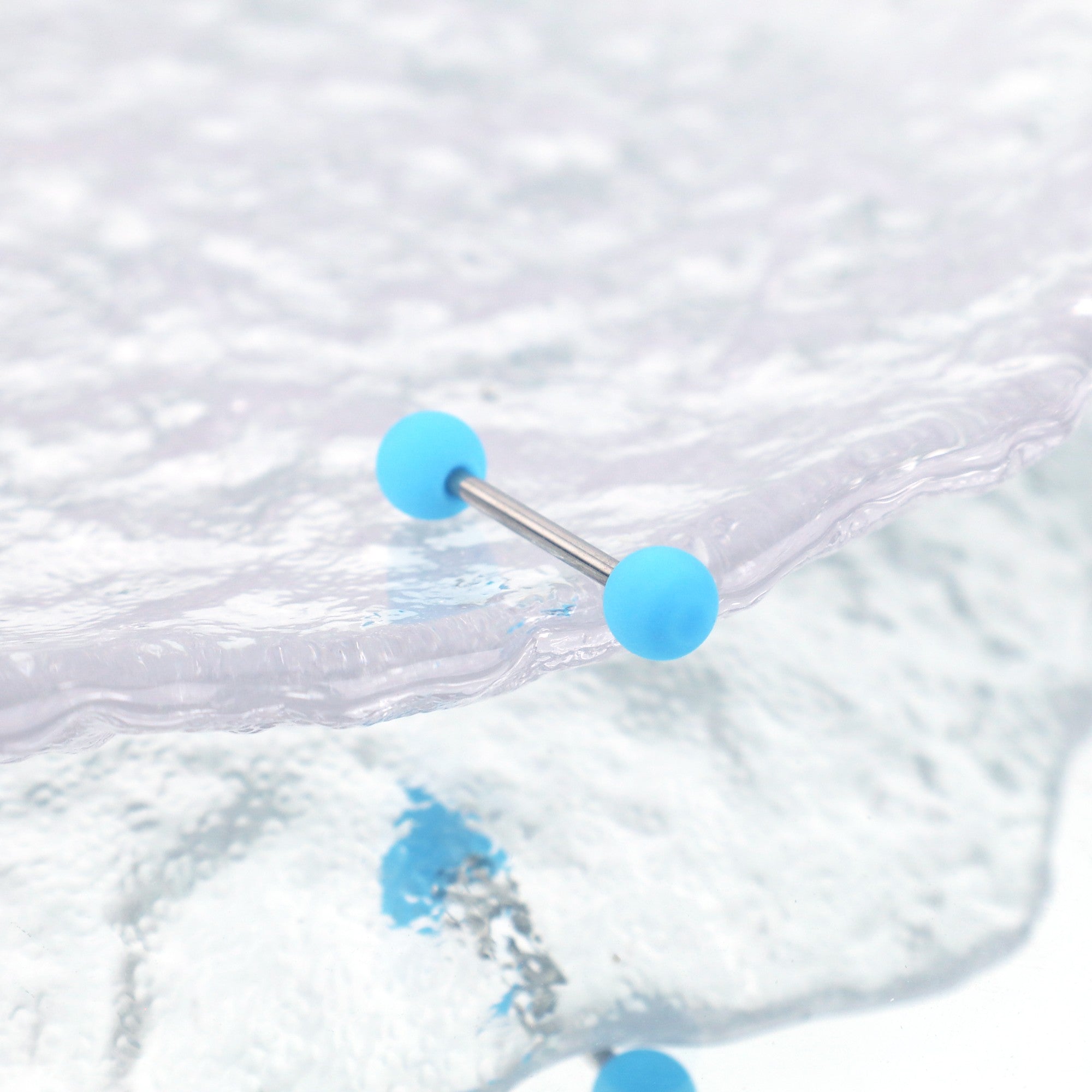 Colorful Acrylic Barbell - Colorful Acrylic Barbell - Light Blue / 8mm by CRUXJEWELRY