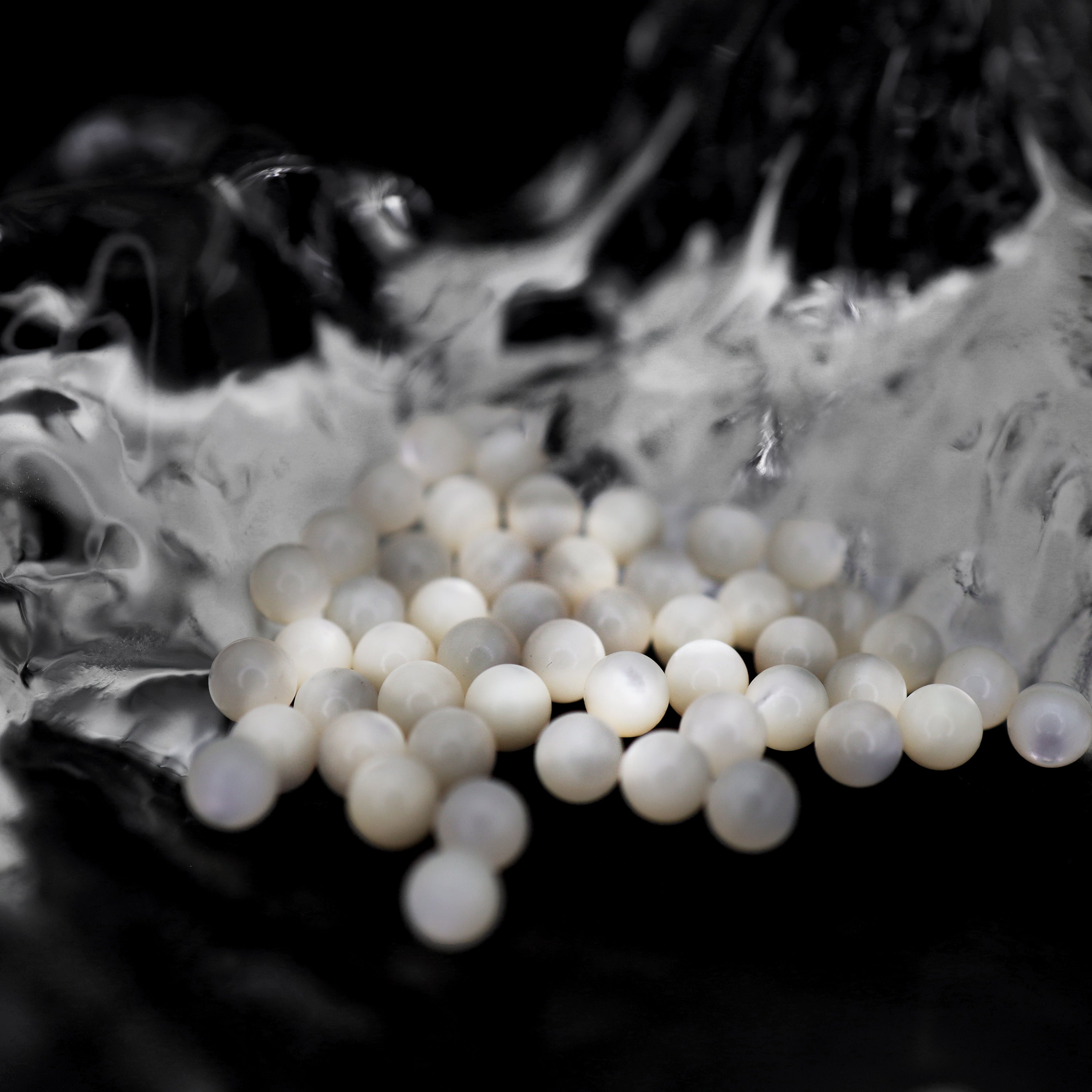 White butterfly shell pearl Internally Threaded Titanium Ear Studs - White butterfly shell pearl Internally Threaded Titanium Ear Studs - 6mm by CRUXJEWELRY