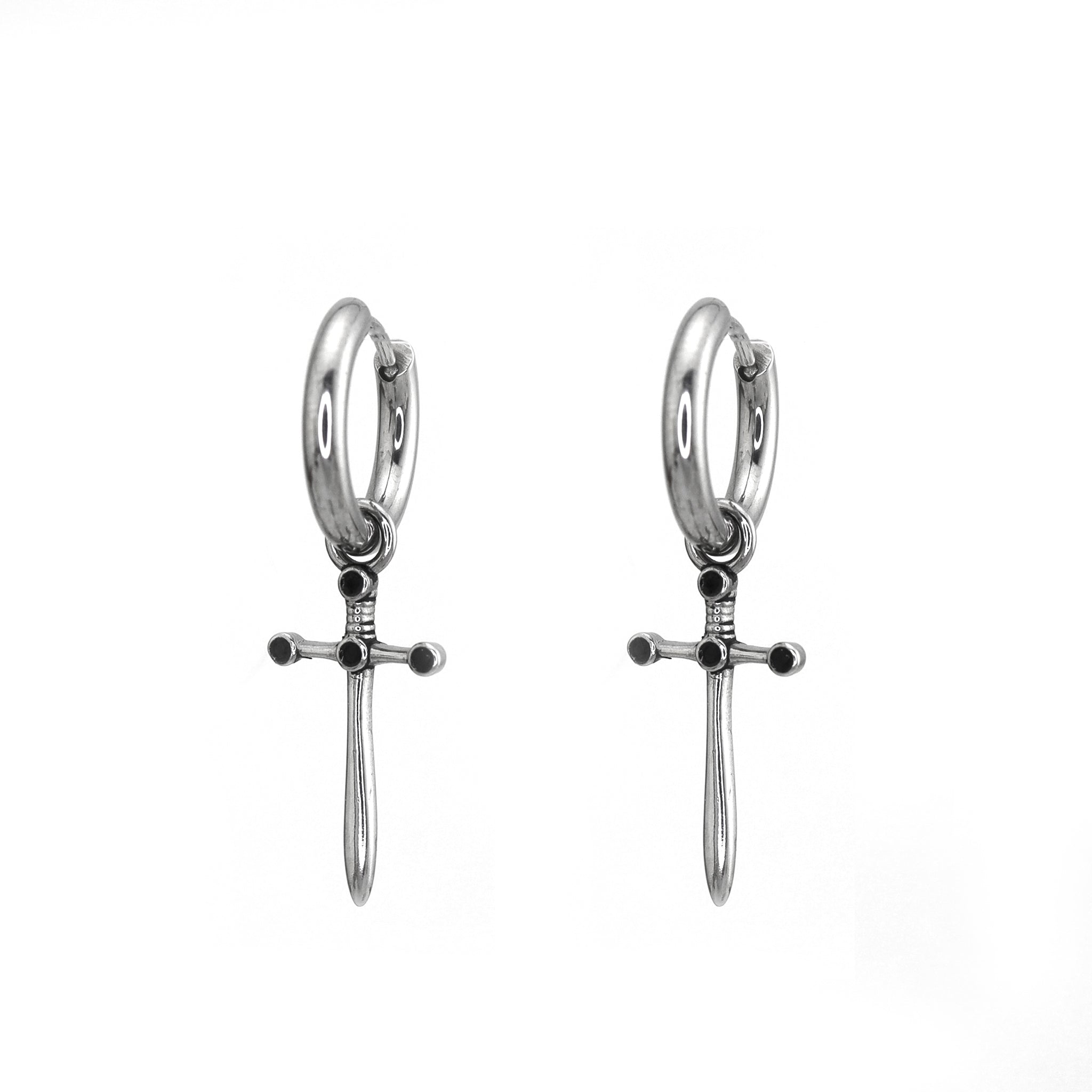 Sliver Dagger Statement stainless steel Earrings - Sliver Dagger Statement stainless steel Earrings - Set by CRUXJEWELRY
