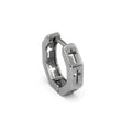 Openwork Hexagon Cross Stainless Steel Earrings - Openwork Hexagon Cross Stainless Steel Earrings - Single by CRUXJEWELRY