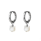 Paws & Purrs - PAIR OF Cute Cat Stainless Steel Earrings - Paws & Purrs - PAIR OF Cute Cat Stainless Steel Earrings - Pair of White by CRUXJEWELRY