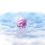 High-Shine CZ Bouquet Internally Threaded Titanium Studs - High-Shine CZ Bouquet Internally Threaded Titanium Studs - Purple by CRUXJEWELRY