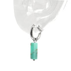 Eastern Aesthetics - Serene Jade & Artisan Ink Wash Jade Earrings - Eastern Aesthetics - Serene Jade & Artisan Ink Wash Jade Earrings - Pair of Pink by CRUXJEWELRY