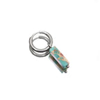 Eastern Aesthetics - Serene Jade & Artisan Ink Wash Jade Earrings - Eastern Aesthetics - Serene Jade & Artisan Ink Wash Jade Earrings - Pair of Pink by CRUXJEWELRY