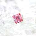 Square Pink & White CZ Titanium Ear Studs - Square Pink & White CZ Titanium Ear Studs - Deep Pink / 6mm / 6mm by CRUXJEWELRY