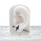 Engraved Dark Sword Stainless Steel Ear Studs - Engraved Dark Sword Stainless Steel Ear Studs - Single by CRUXJEWELRY