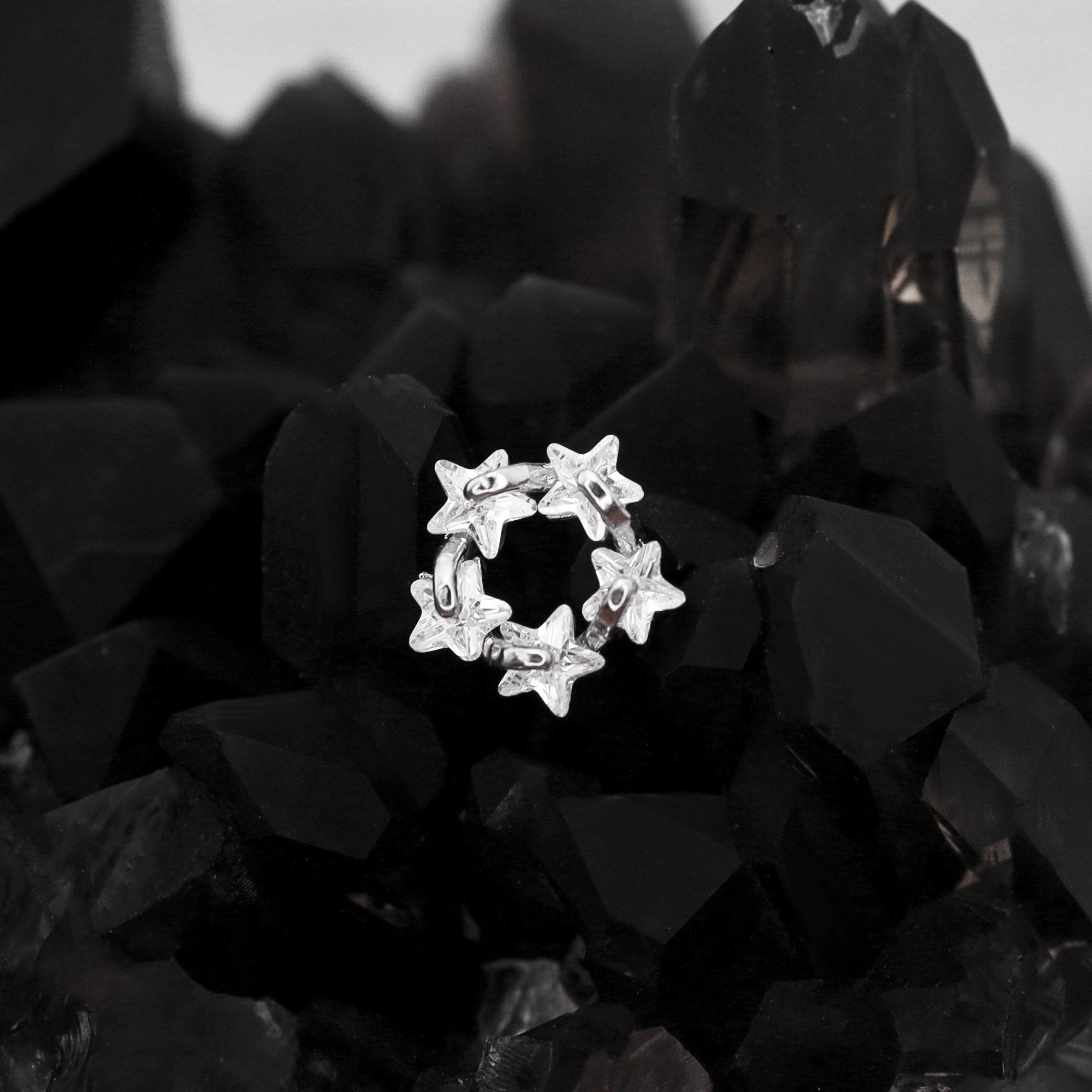 Christmas - Wreath CZ Stainless Steel Earring - Christmas - Wreath CZ Stainless Steel Earring - Default Title by CRUXJEWELRY