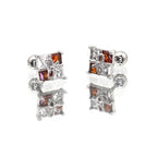 Christmas - Gift Box CZ stainless steel Ear Studs - Christmas - Gift Box CZ stainless steel Ear Studs - Single / 0.8mm/20G by CRUXJEWELRY