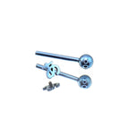 Kyoto Limited - Alt-text Titanium Tongue Ring - Kyoto Limited - Alt-text Titanium Tongue Ring - あ / 10mm by CRUXJEWELRY