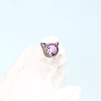 Mini CZ Cat Internally Threaded Titanium Studs - Mini CZ Cat Internally Threaded Titanium Studs - White / 5mm by CRUXJEWELRY