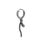 3D Coiled Snake Stainless Steel Earrings - 3D Coiled Snake Stainless Steel Earrings - Single by CRUXJEWELRY