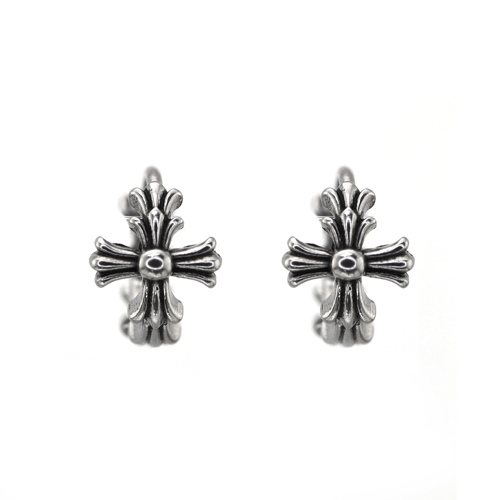 Chrome Hearts Style Cross Stainless steel Earrings - Chrome Hearts Style Cross Stainless steel Earrings - Single by CRUXJEWELRY