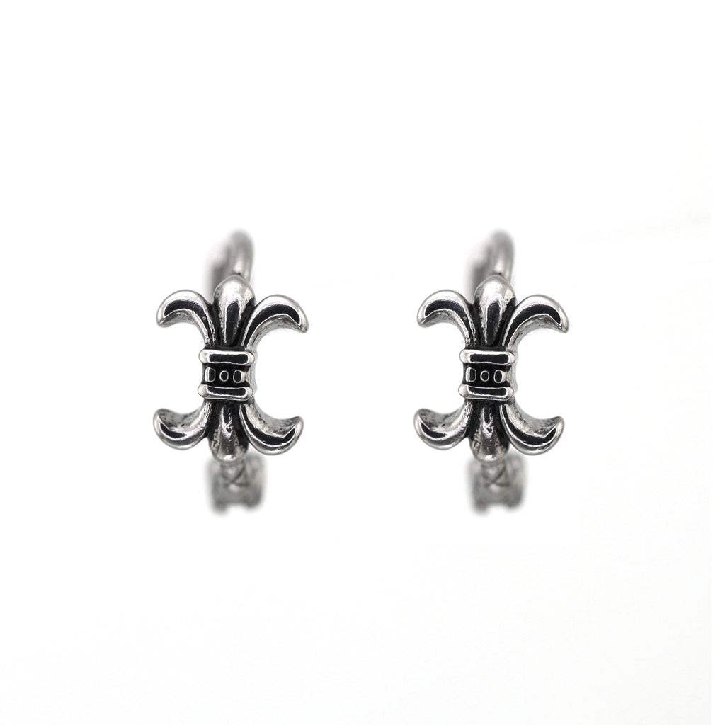 Vintage Anchor & Cross Stainless Steel Earrings - product image 3
