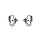 Openwork Four-Point Star Stainless steel Earrings - Openwork Four-Point Star Stainless steel Earrings - Single by CRUXJEWELRY