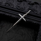 Punk Ear Cross Stainless steel Ear Climber - Punk Ear Cross Stainless steel Ear Climber - Default Title by CRUXJEWELRY