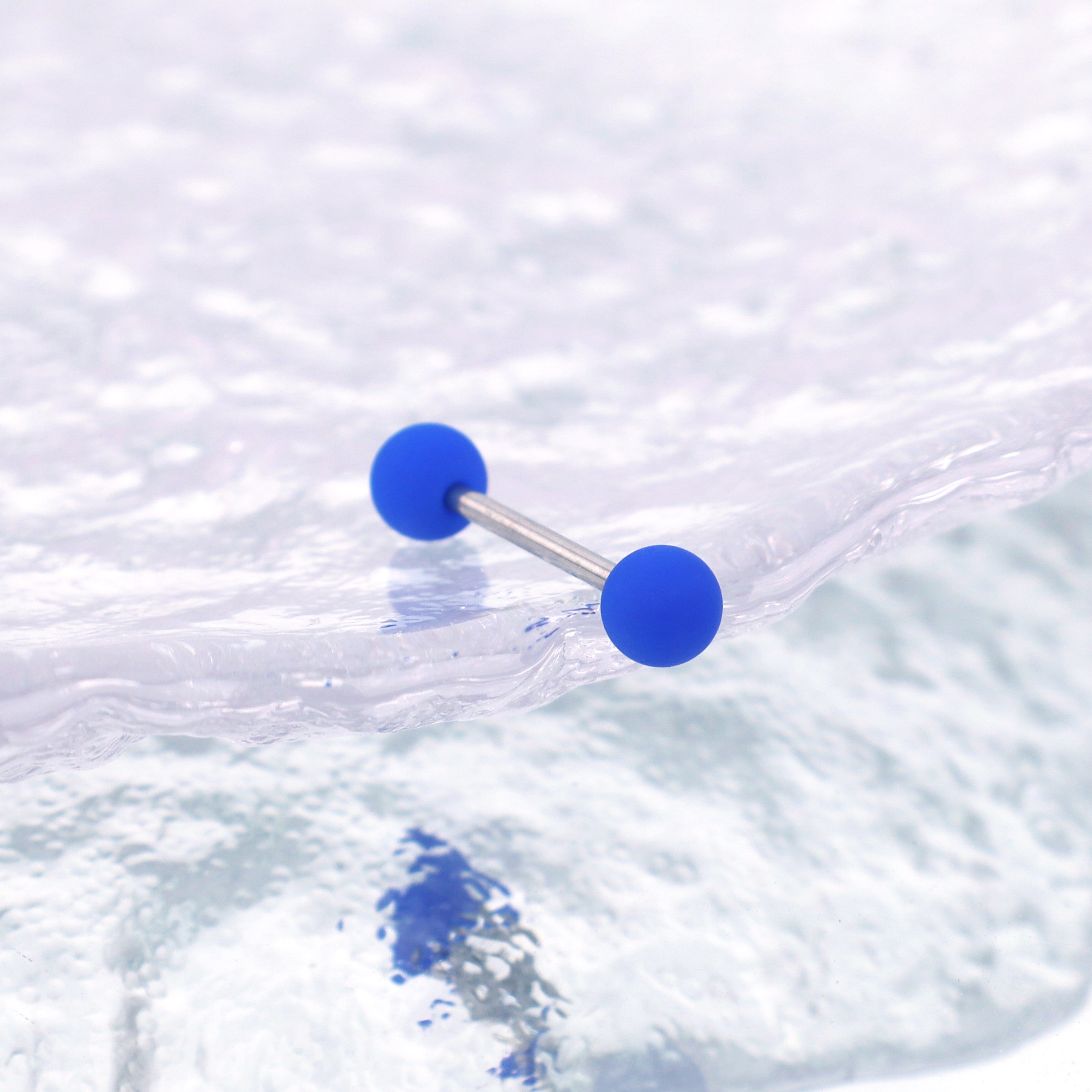 Colorful Acrylic Barbell - Colorful Acrylic Barbell - Sapphire Blue / 8mm by CRUXJEWELRY