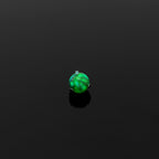 High Shine Opal Internally Threaded Titanium tongue stud - High Shine Opal Internally Threaded Titanium tongue stud - White / 4 mm by CRUXJEWELRY