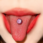 Piercing de langue en titane et tourmaline dégradée CZ 