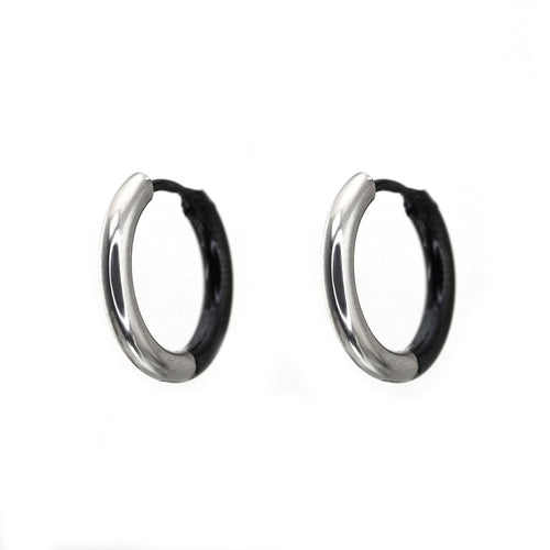 Black & White Contrast Stainless Steel Earrings - Black & White Contrast Stainless Steel Earrings - Set by CRUXJEWELRY