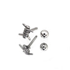 Twisted Knot Internally Threaded stainless steel Studs - Twisted Knot Internally Threaded stainless steel Studs - Single by CRUXJEWELRY