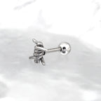 Twisted Knot Internally Threaded stainless steel Studs - Twisted Knot Internally Threaded stainless steel Studs - Single by CRUXJEWELRY