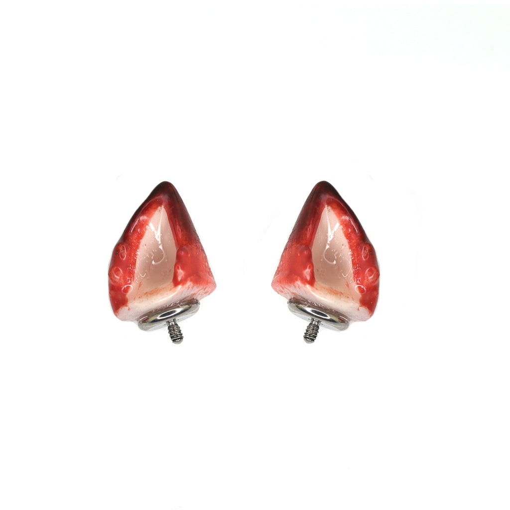 Bunny & Fox Internally Threaded Titanium Helix Couple Earrings - Bunny & Fox Internally Threaded Titanium Helix Couple Earrings - Judy / Default-6mm by CRUXJEWELRY