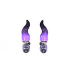 CRUX - Purple Satan Demon Titanium Helix Studs - CRUX - Purple Satan Demon Titanium Helix Studs - Single / 6mm by CRUXJEWELRY