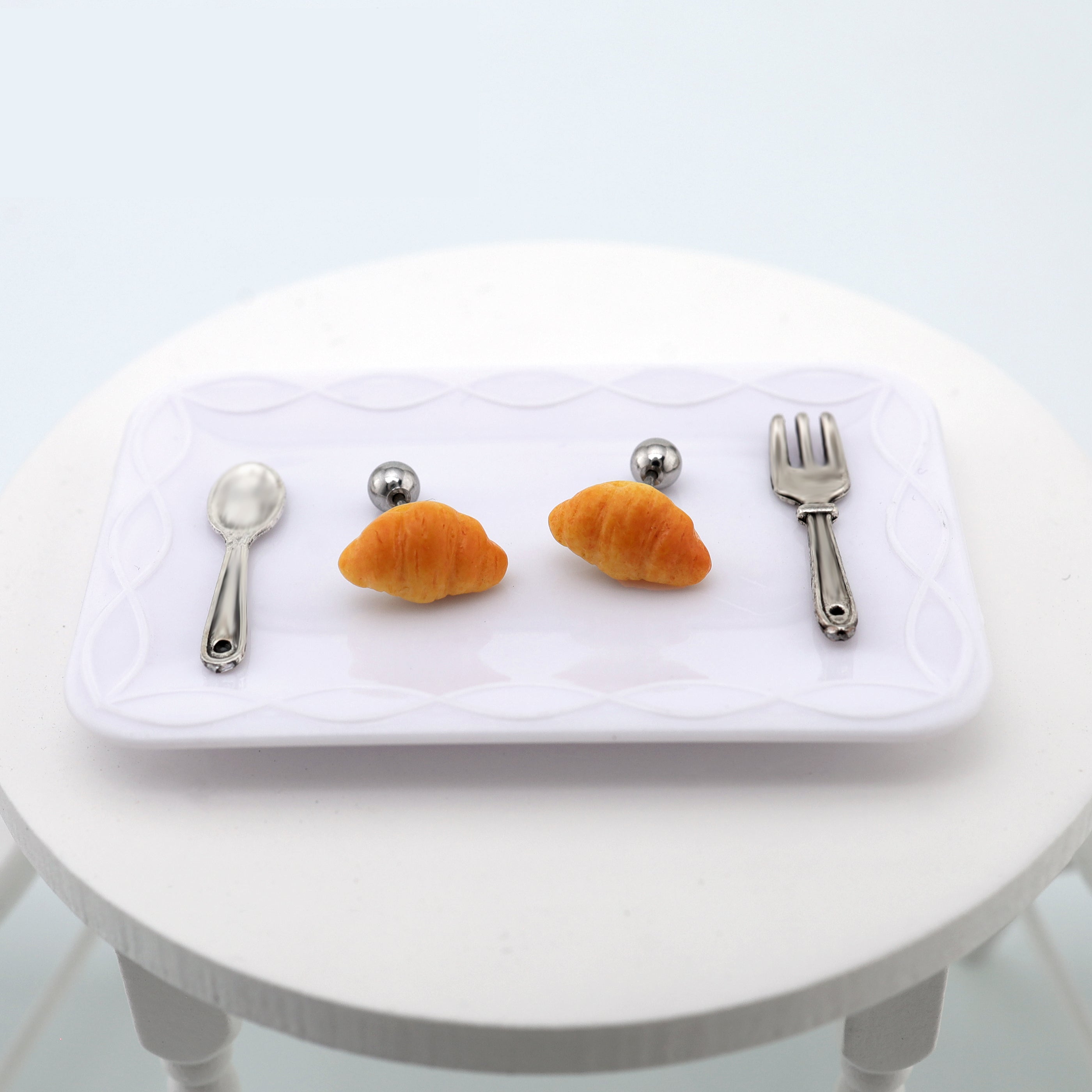 Star Baker Earring Collection - Star Baker Earring Collection - Pair of Croissant by CRUXJEWELRY