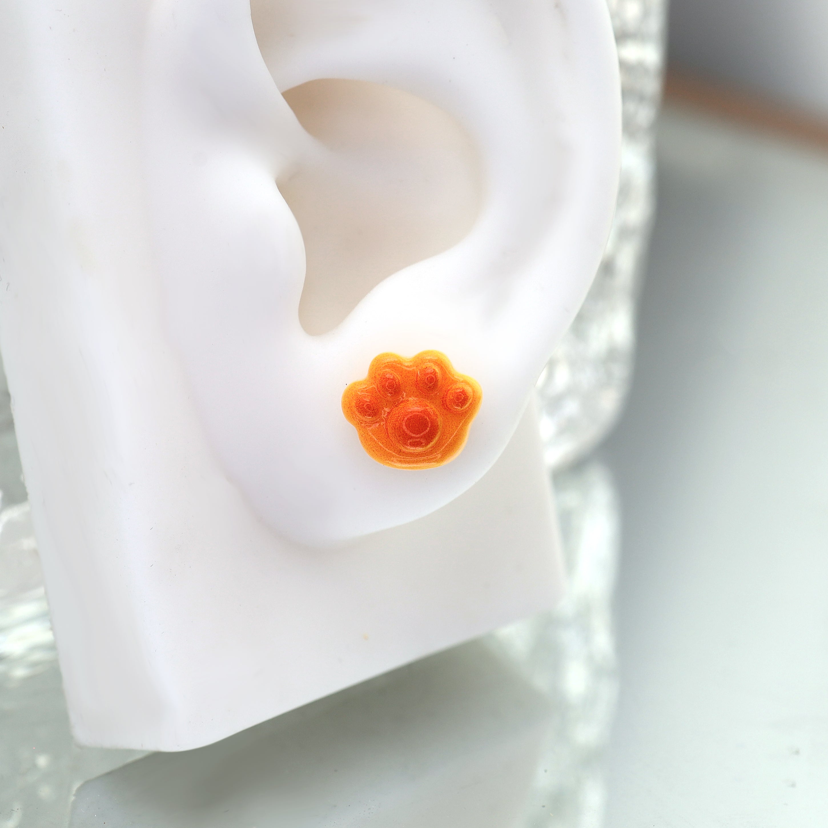 Star Baker - Bear Paw Pastry Stainless Steel Earring - Star Baker - Bear Paw Pastry Stainless Steel Earring - Single / 0.8mm/20G by CRUXJEWELRY