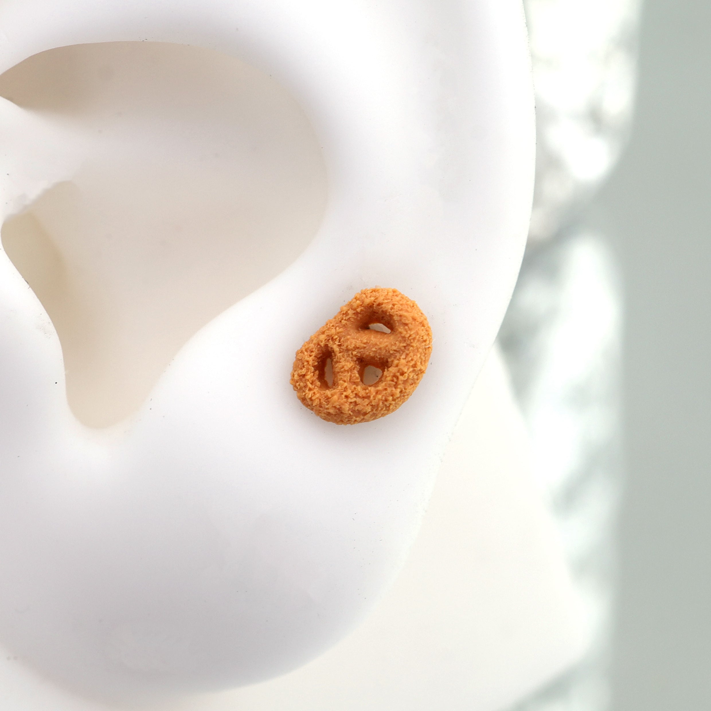 Star Baker - Pretzel Stainless Steel Internally Threaded Ear Studs - Star Baker - Pretzel Stainless Steel Internally Threaded Ear Studs - 6mm by CRUXJEWELRY