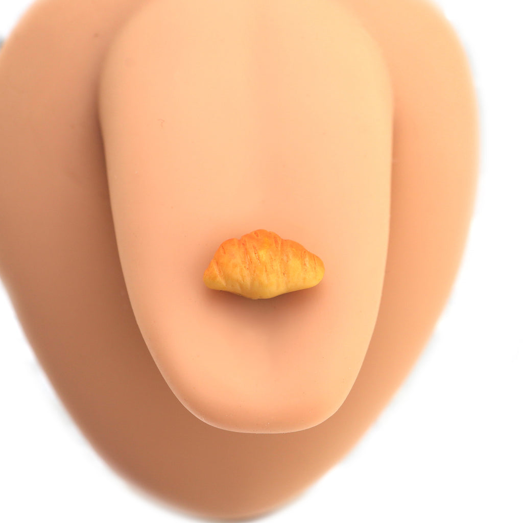 Star Baker - Resin Croissant Shaped Tongue Peg - Star Baker - Resin Croissant Shaped Tongue Peg - 12mm / 1.2mm/16G by CRUXJEWELRY
