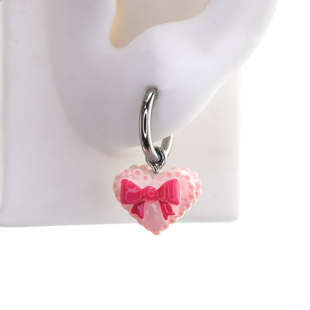Star Baker- Cute Heart Cake Stainless Steel Earrings - Star Baker- Cute Heart Cake Stainless Steel Earrings - Single by CRUXJEWELRY