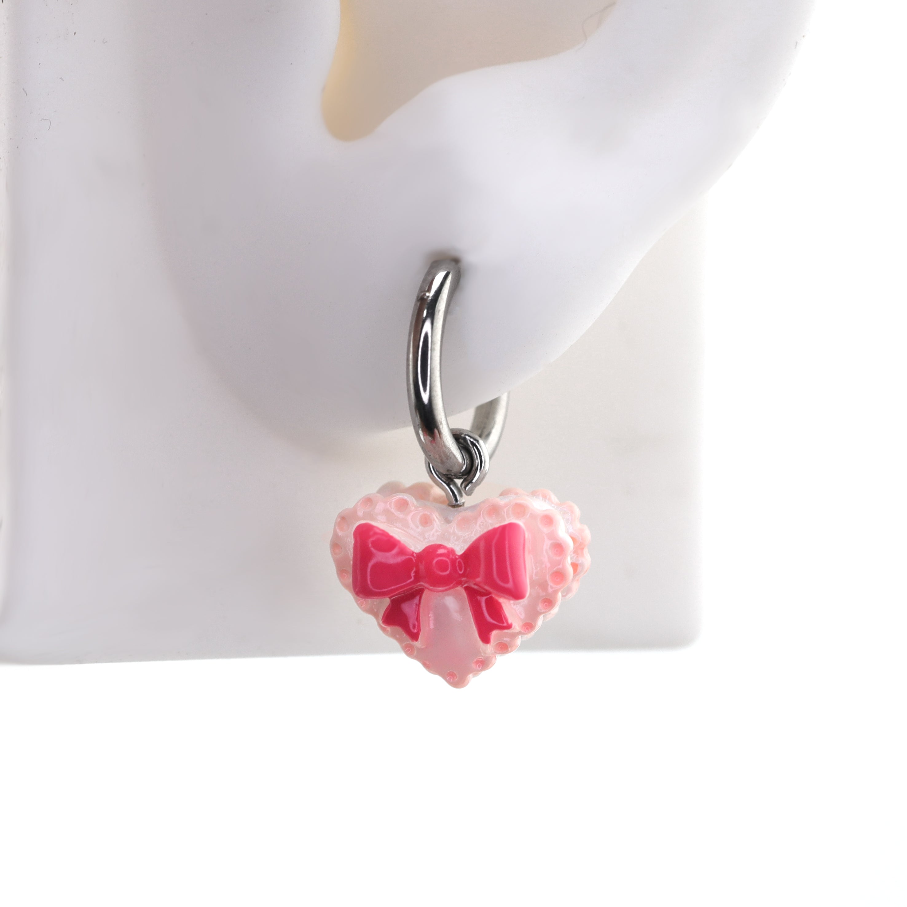Star Baker- Cute Heart Cake Stainless Steel Earrings - Star Baker- Cute Heart Cake Stainless Steel Earrings - Single by CRUXJEWELRY