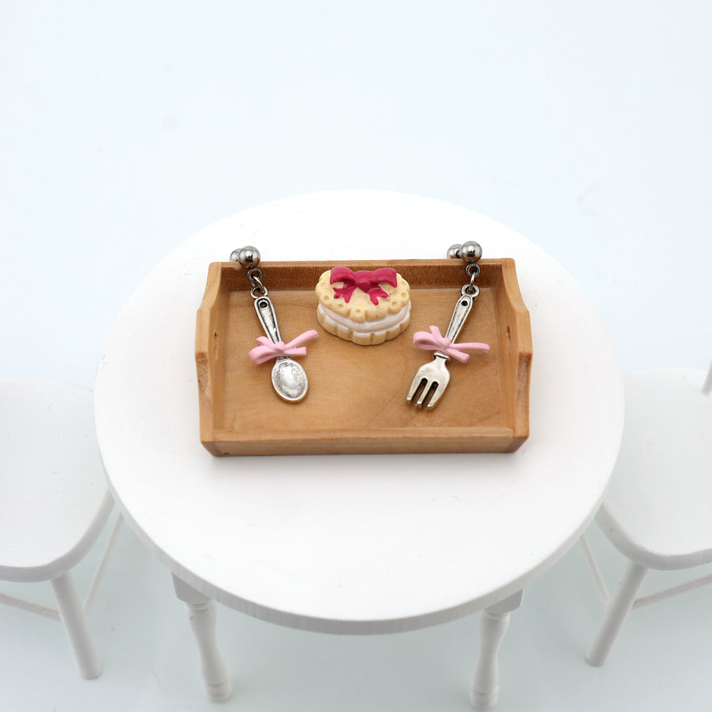 Star Baker Earring Collection - Star Baker Earring Collection - Pair of Cake by CRUXJEWELRY