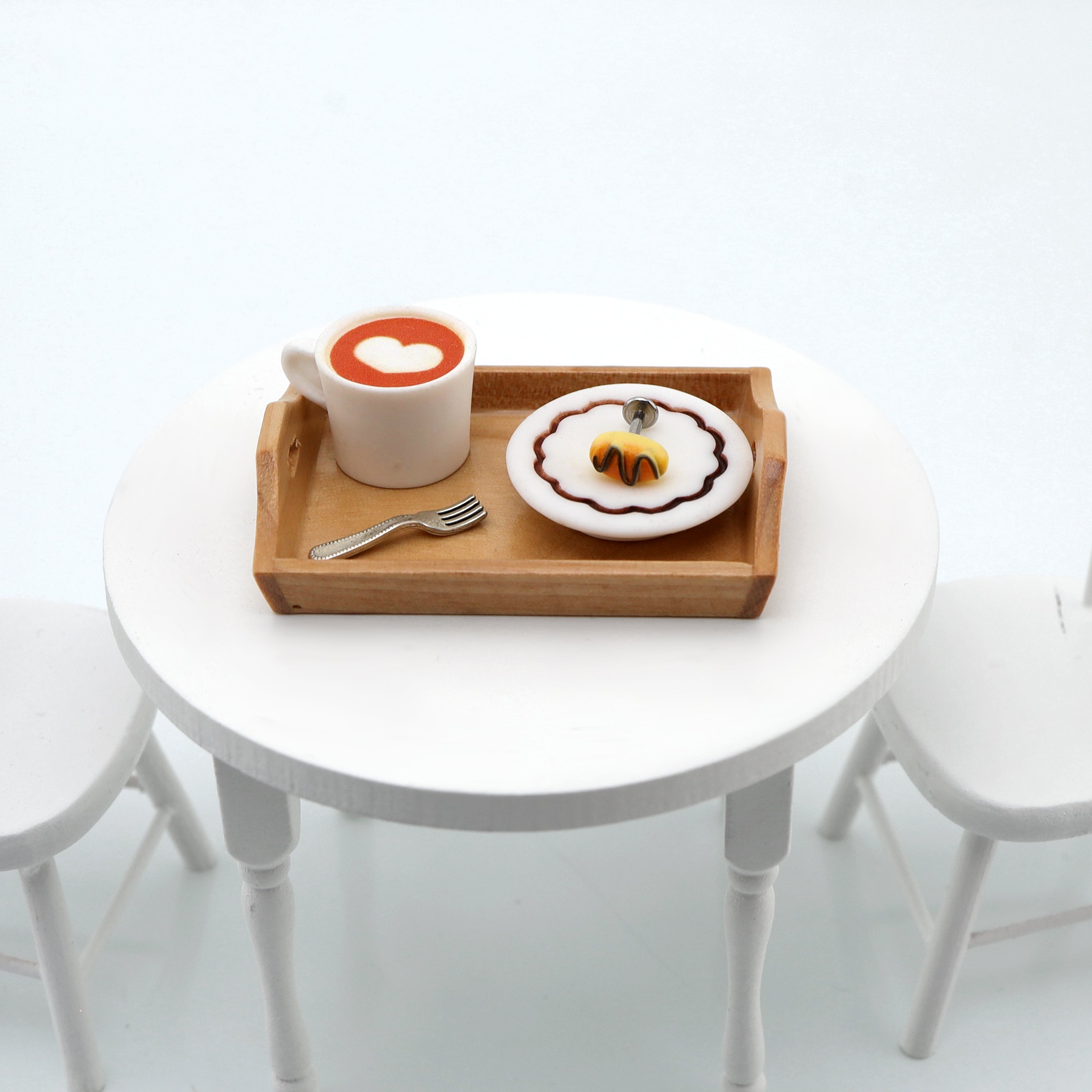 Star Baker - Chocolate Croissant Stainless Steel Ear Studs - Star Baker - Chocolate Croissant Stainless Steel Ear Studs - Single / 0.8mm/20G by CRUXJEWELRY