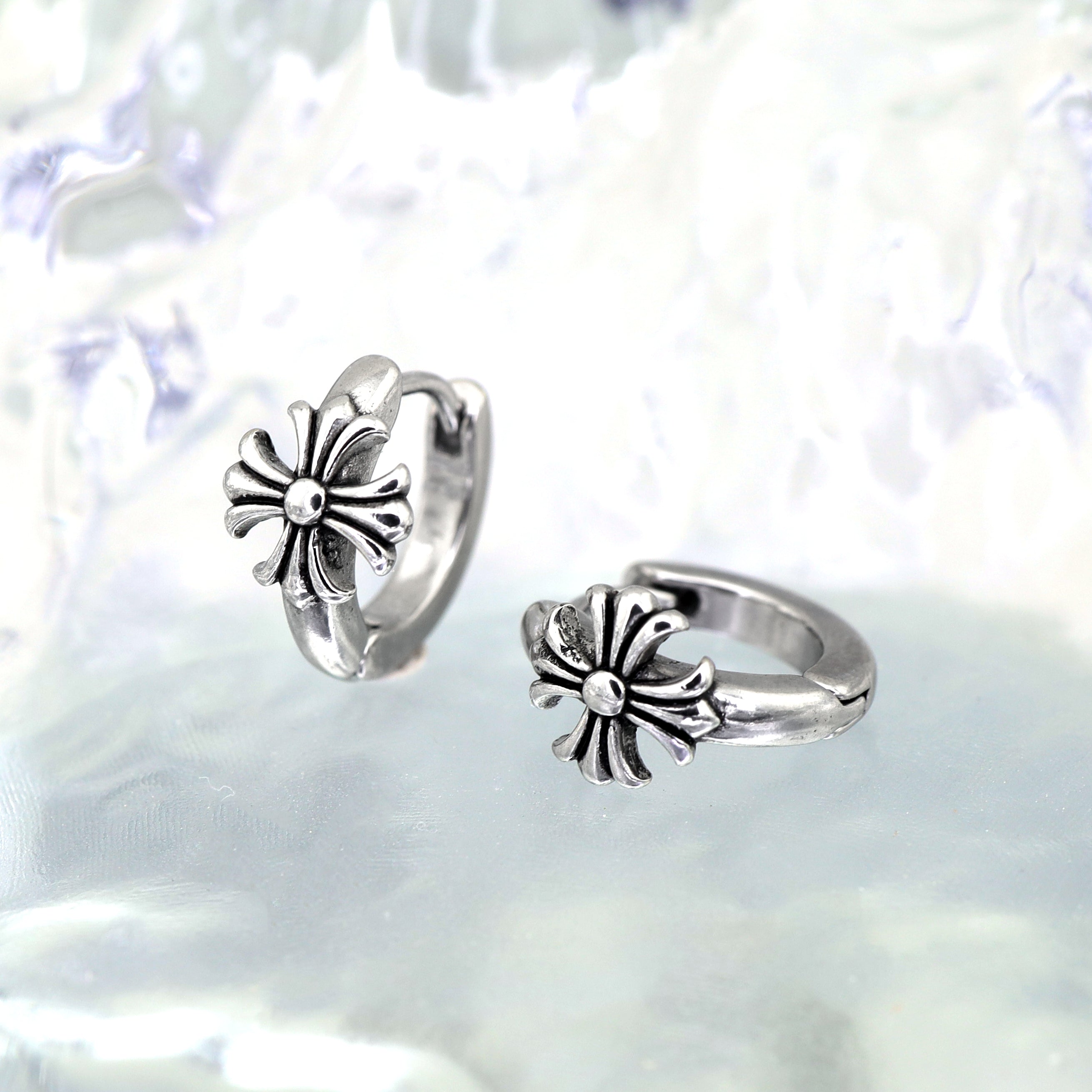 Vintage Cross stainless steel Earrings - Vintage Cross stainless steel Earrings - Single by CRUXJEWELRY