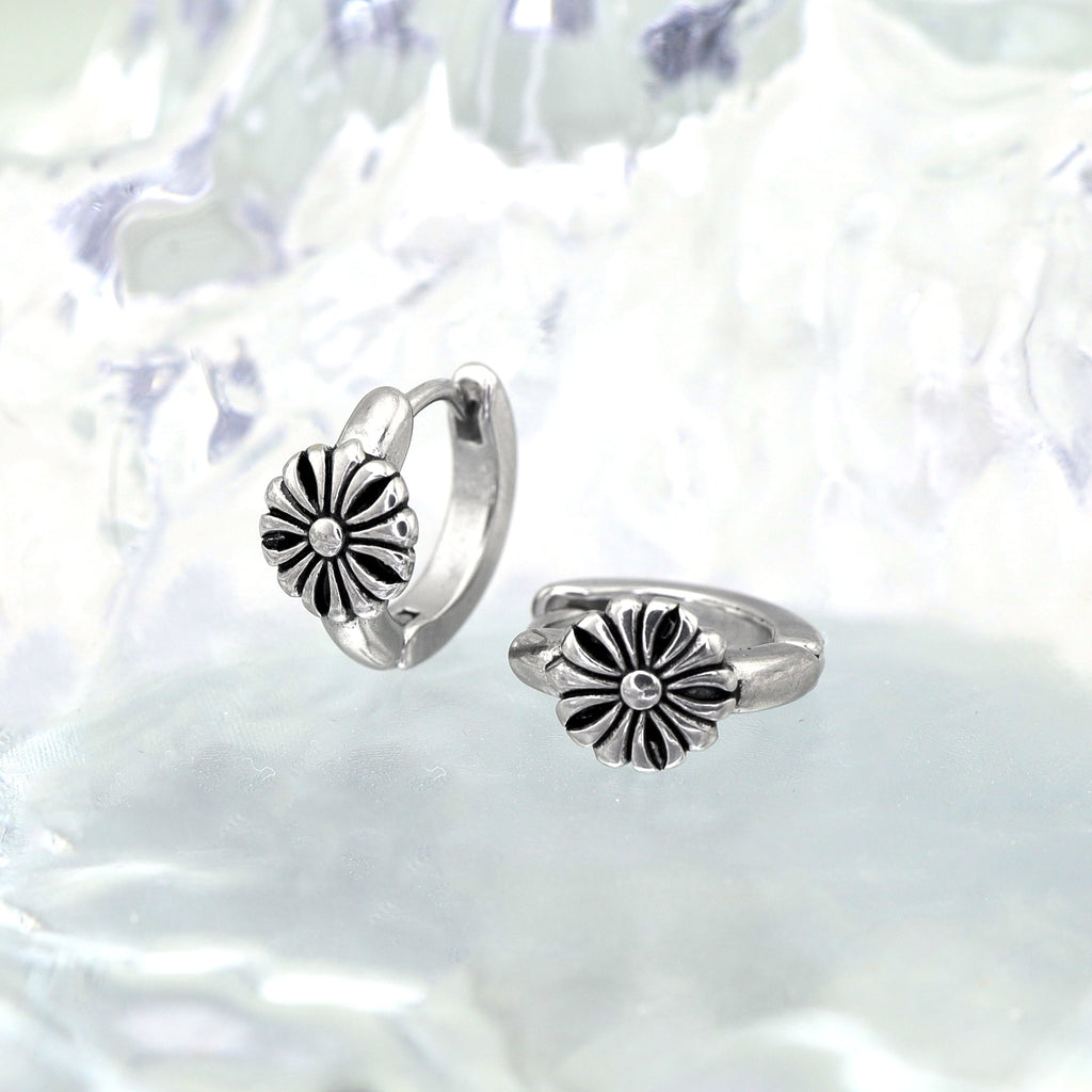 Vintage Sunflower stainless steel Earrings - Vintage Sunflower stainless steel Earrings - Single by CRUXJEWELRY