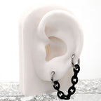 Dopamine Iridescent Acrylic Ear Chain - Dopamine Iridescent Acrylic Ear Chain - Pink by CRUXJEWELRY