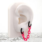 Dopamine Iridescent Acrylic Ear Chain - Dopamine Iridescent Acrylic Ear Chain - Pink by CRUXJEWELRY