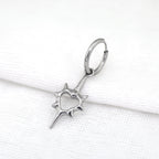 Thorn Heart stainless steel Pendant Earring - Thorn Heart stainless steel Pendant Earring - Single by CRUXJEWELRY